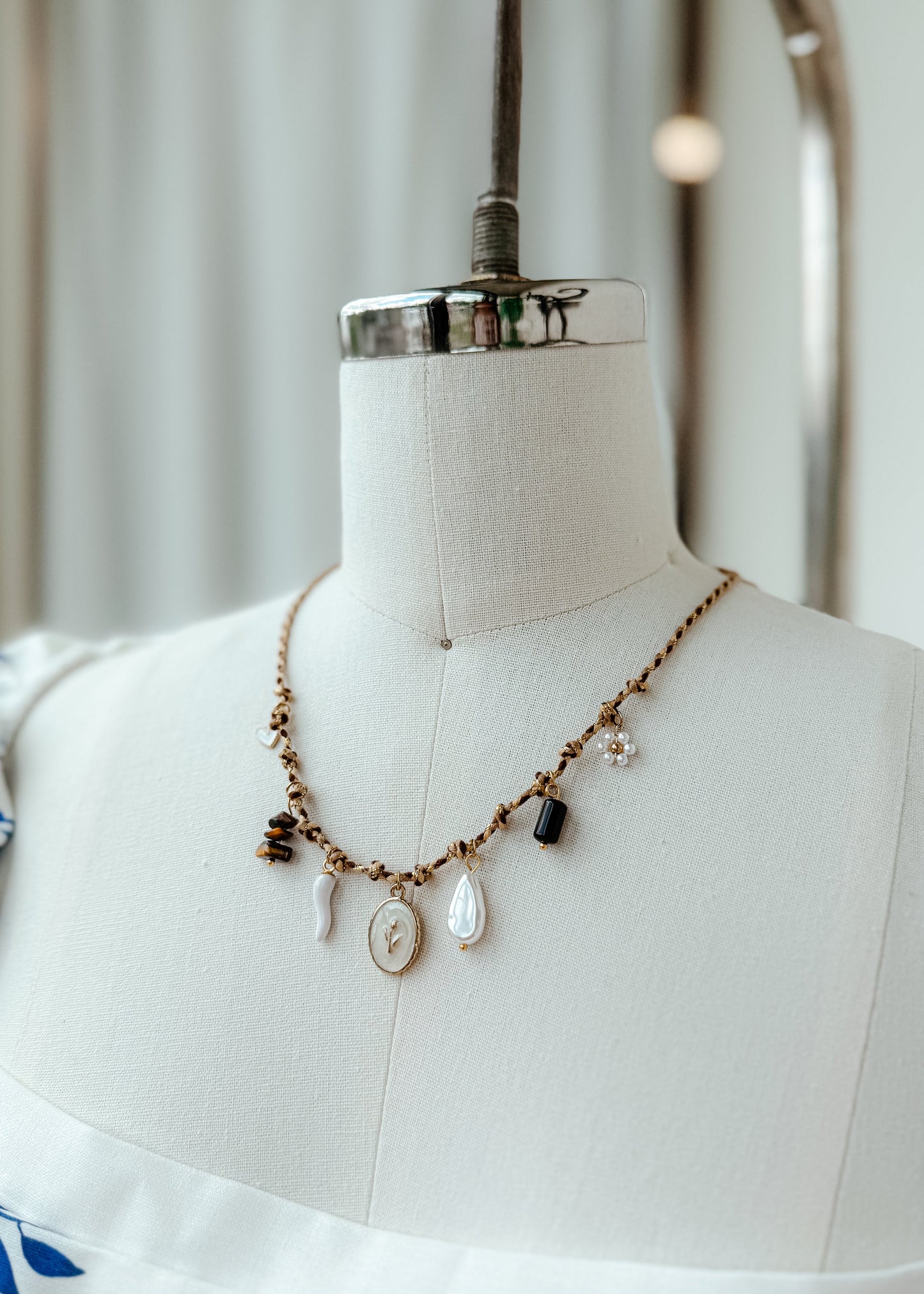 Coastal Cord Charm Necklace