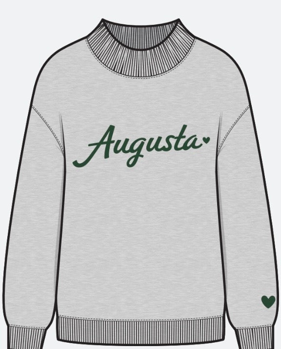 Augusta Heart Mockneck Sweatshirt