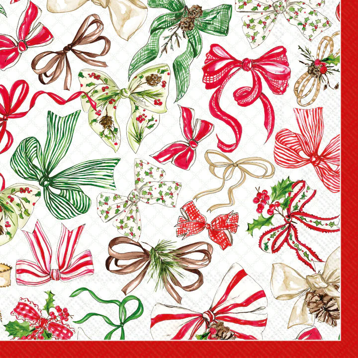 Christmas Bows Lunch Napkin