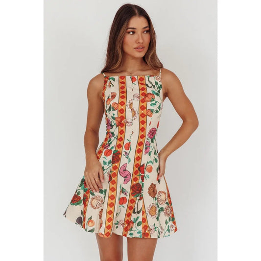 Italian Floral Mini Dress