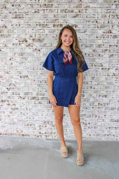 Alice Denim Romper