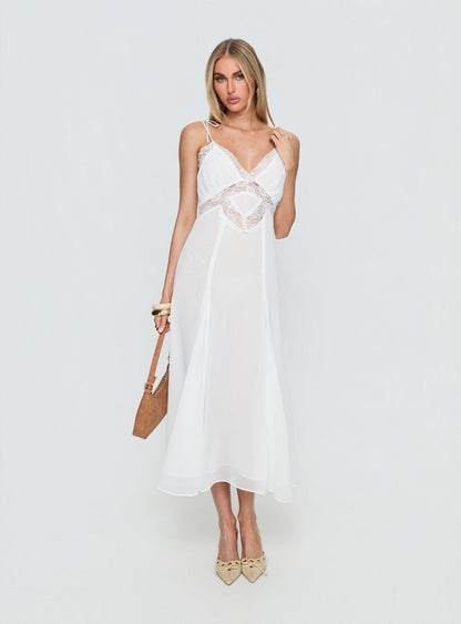 Harmony Midi Dress Pearl