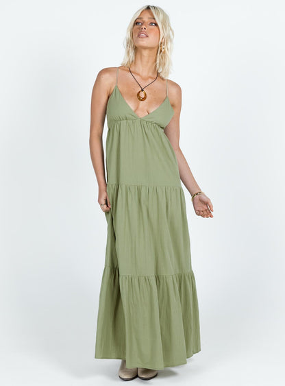 Chelsea Maxi Dress Sage Green