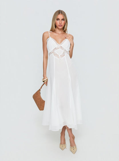Harmony Midi Dress Pearl