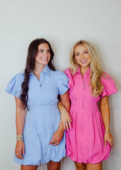 Katie Zip Up Mini Dress