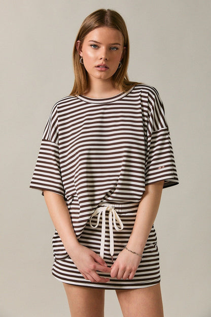 Maddie Oversized Striped Tee
