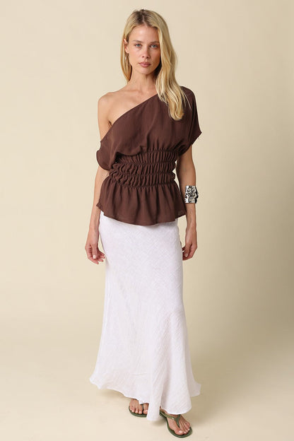 Camryn Coastal Linen Skirt