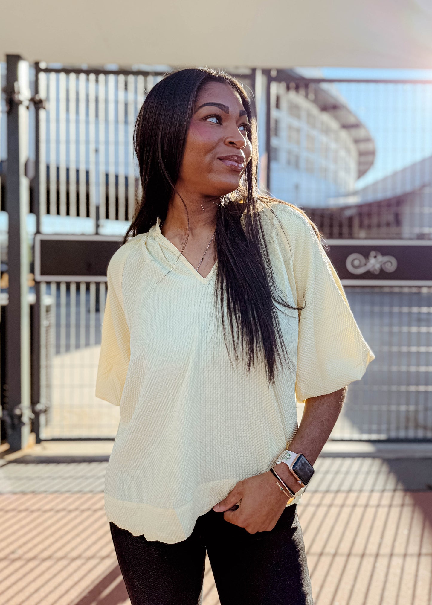 Floria V-Neck Top