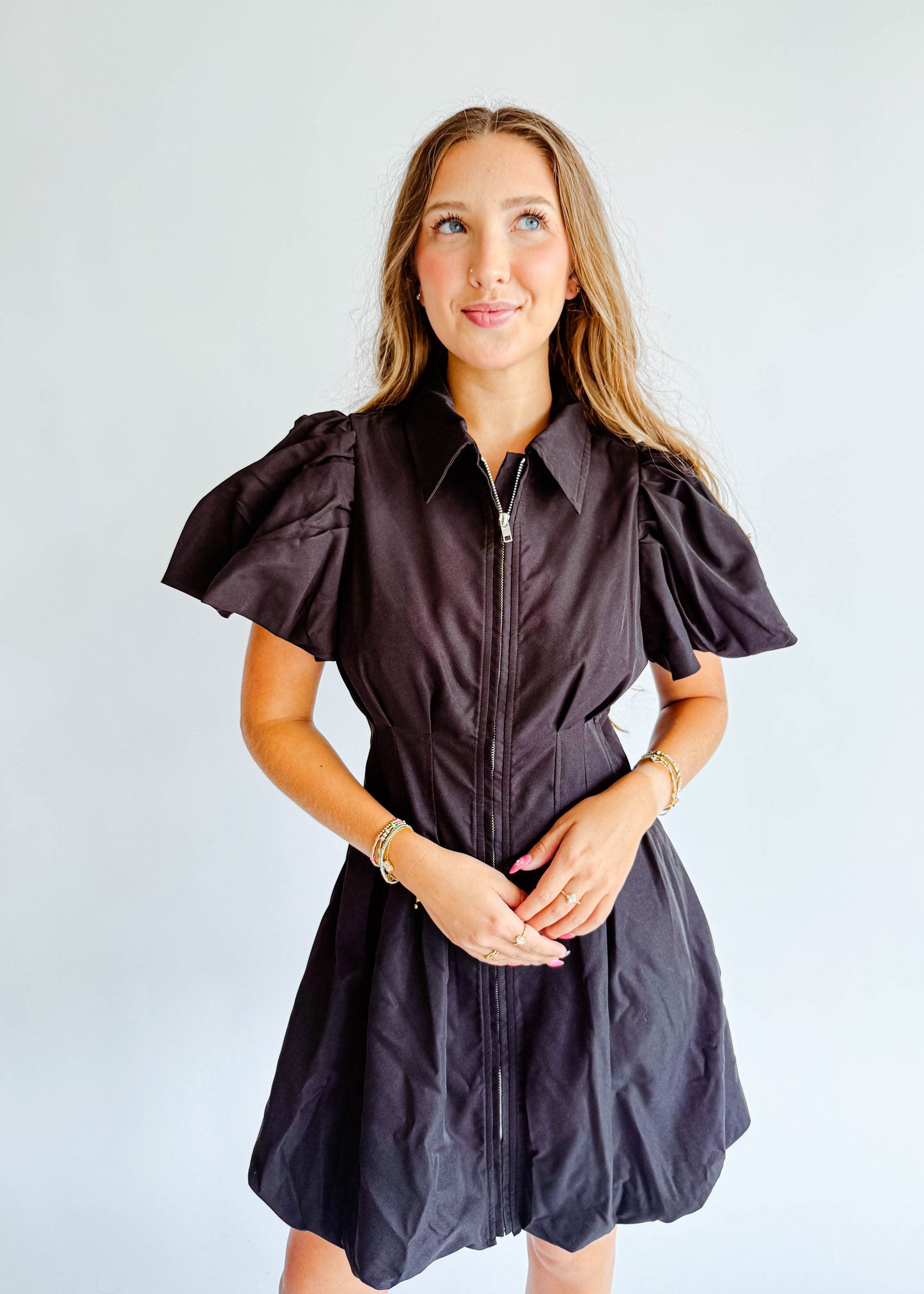 Katie Zip Up Mini Dress
