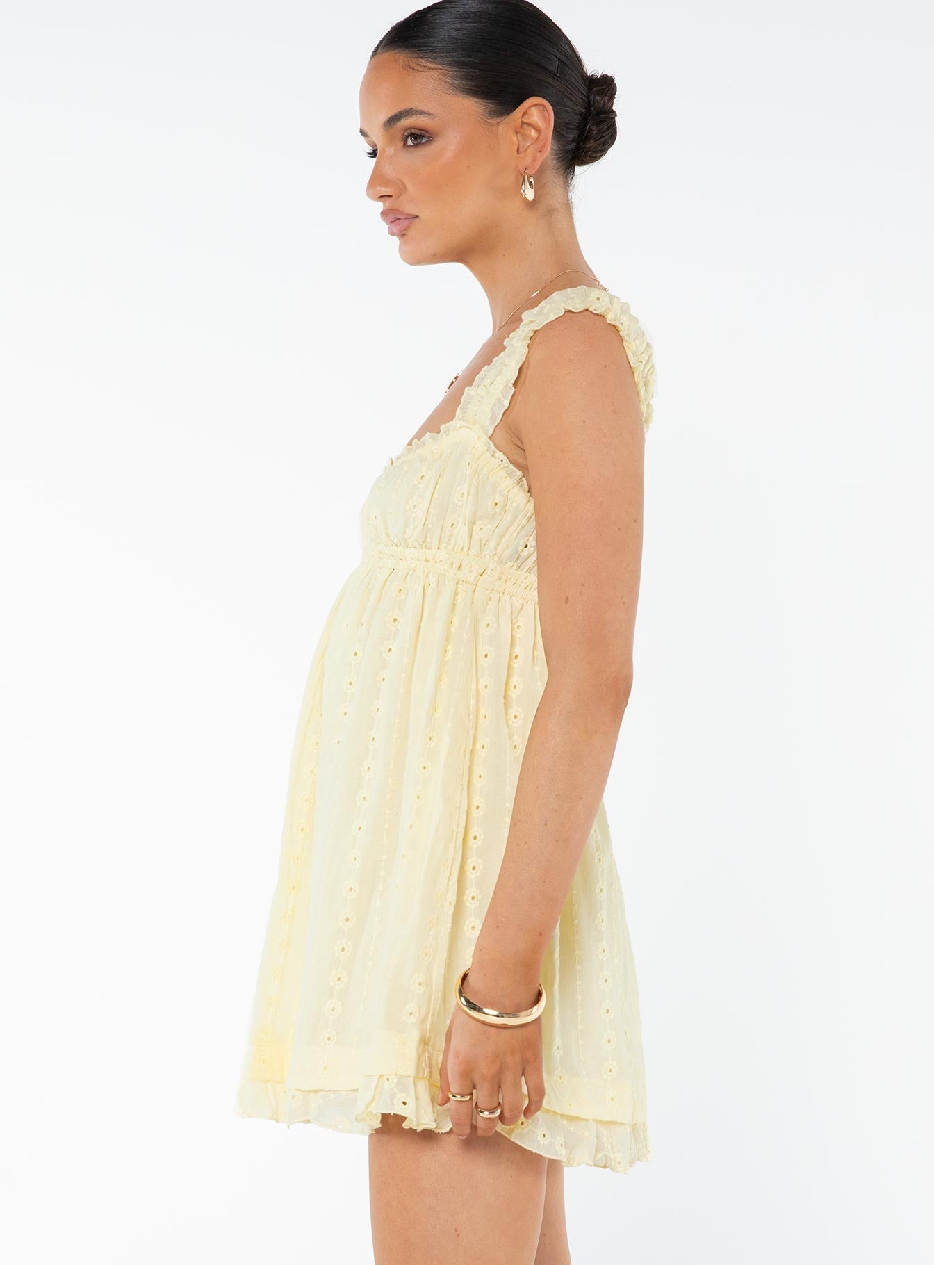 Carlita Mini Dress Yellow Tall