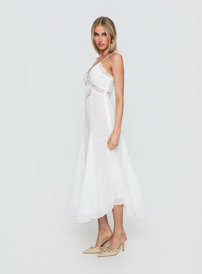 Harmony Midi Dress Pearl