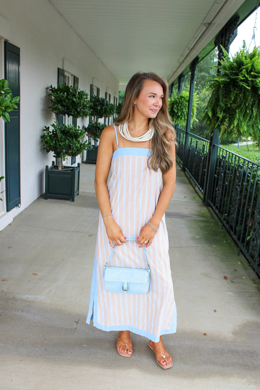 Harbor Stripe Maxi Dress