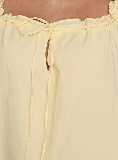 Swing Mini Dress Lemon