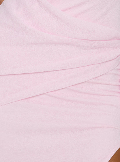 Analeah Strapless Maxi Dress Pink