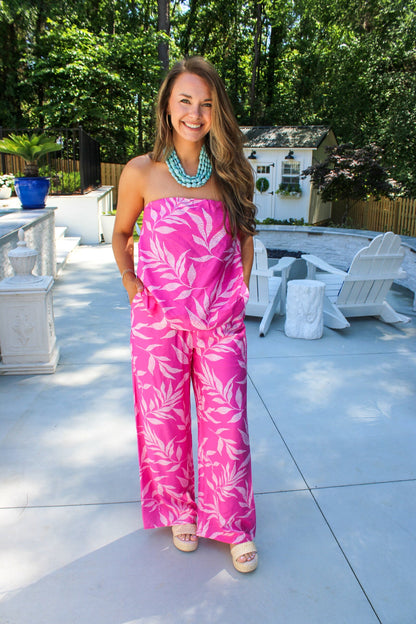 Jane Tropical Breeze Wide Leg Pants