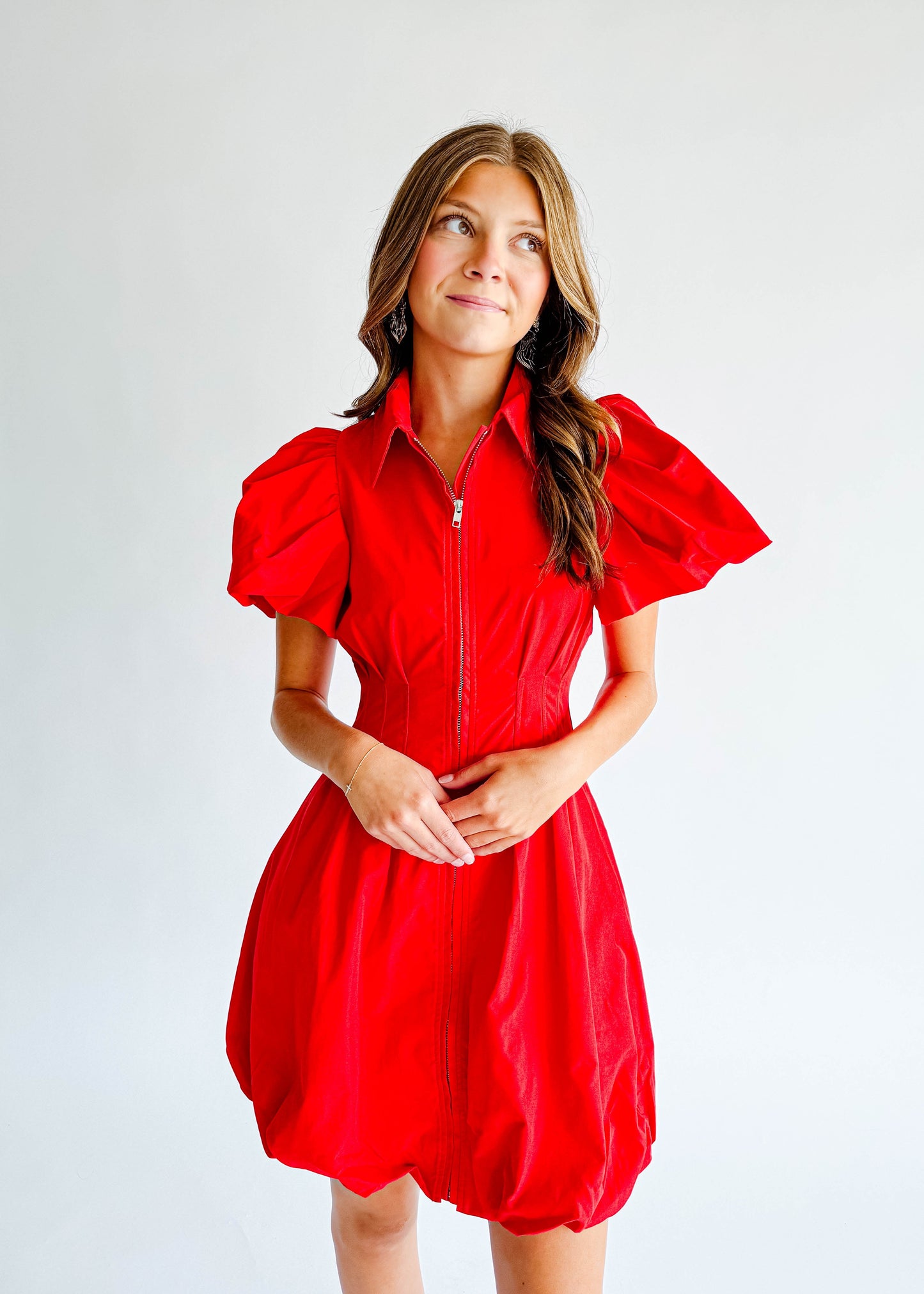 Katie Zip Up Mini Dress