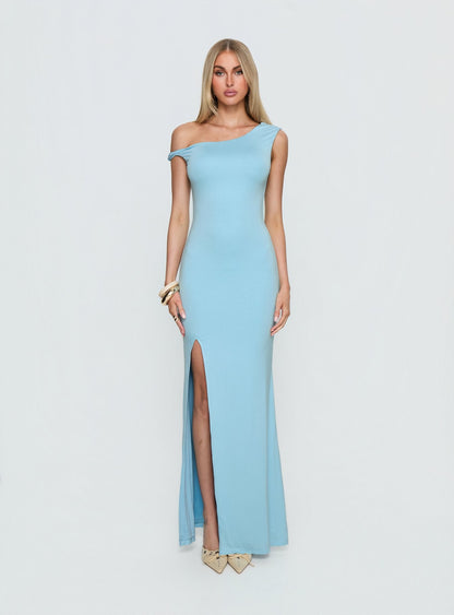 Morra Twist Maxi Dress Blue