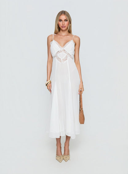 Harmony Midi Dress Pearl
