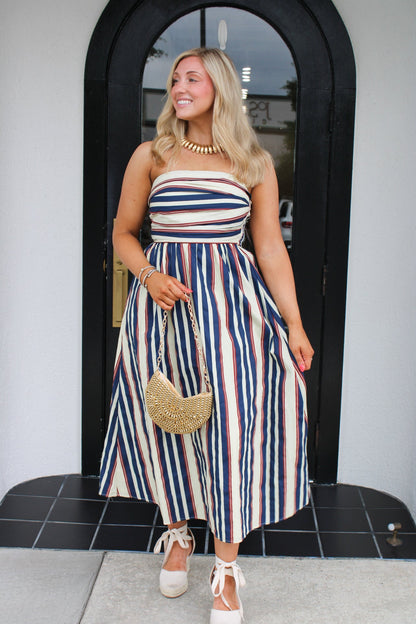 Channing Striped Maxi Dress