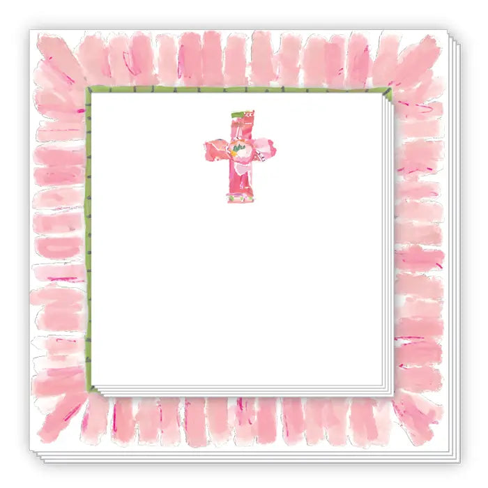 Lauren Dunn Pink Cross Notepad Duo