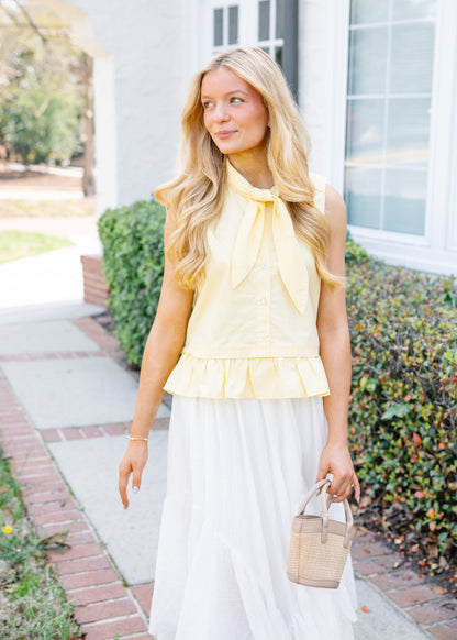 Elara Bow Neck Blouse