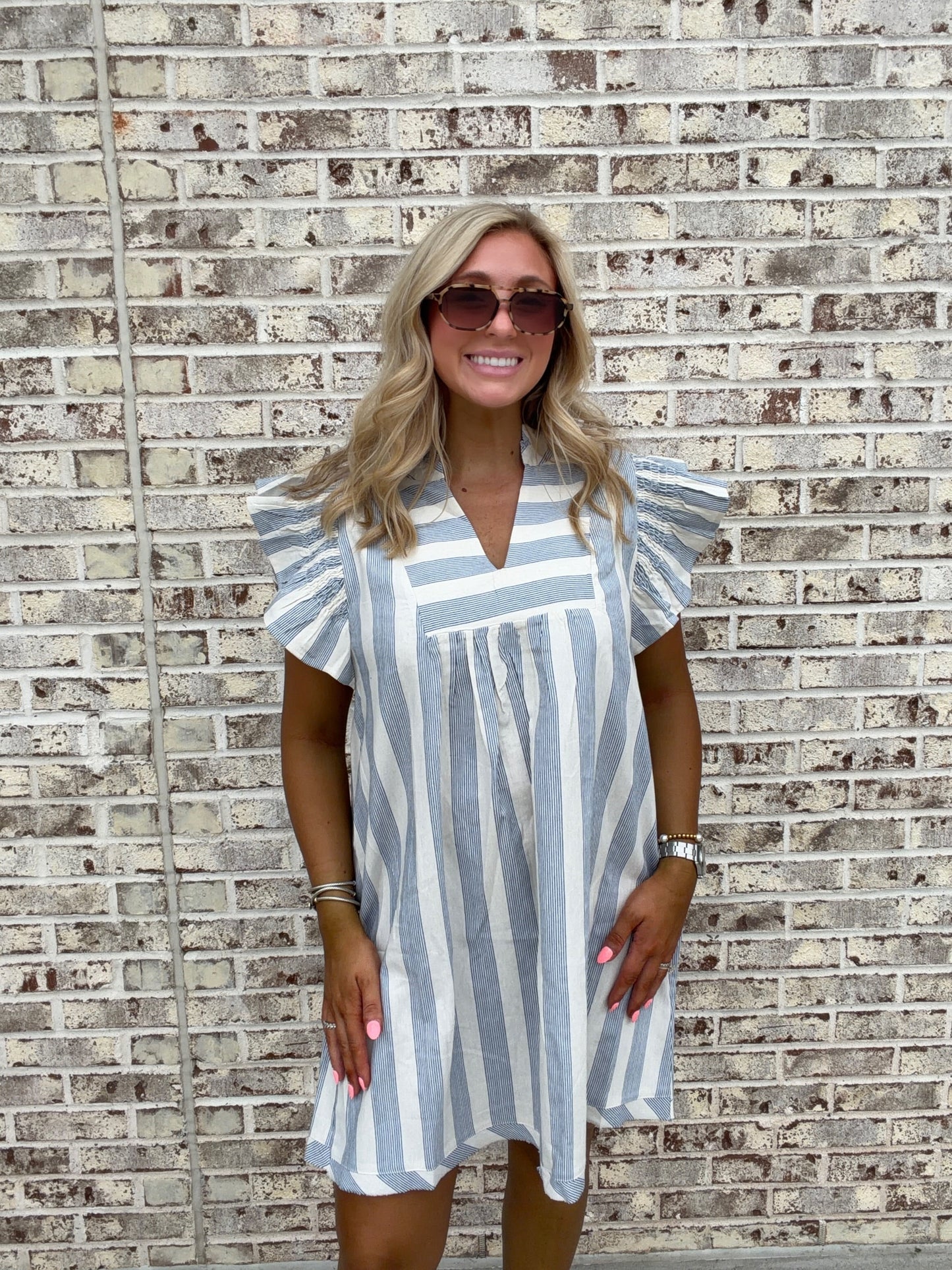 Charlie Stripe Mini Dress