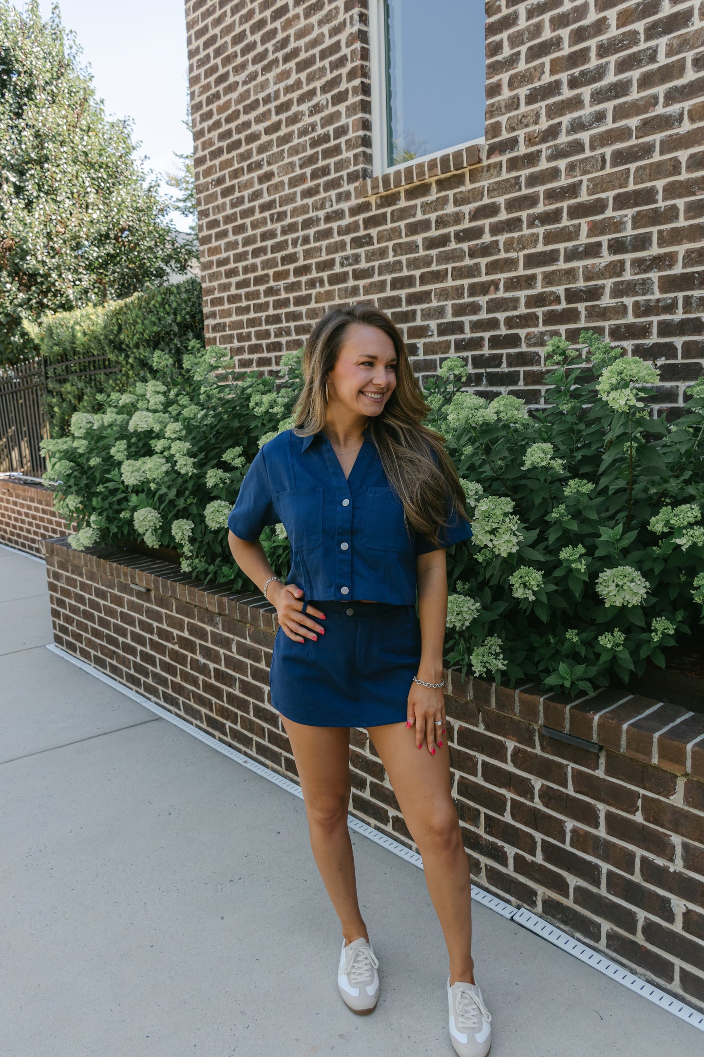 Lavinia Boxy Crop Denim Top