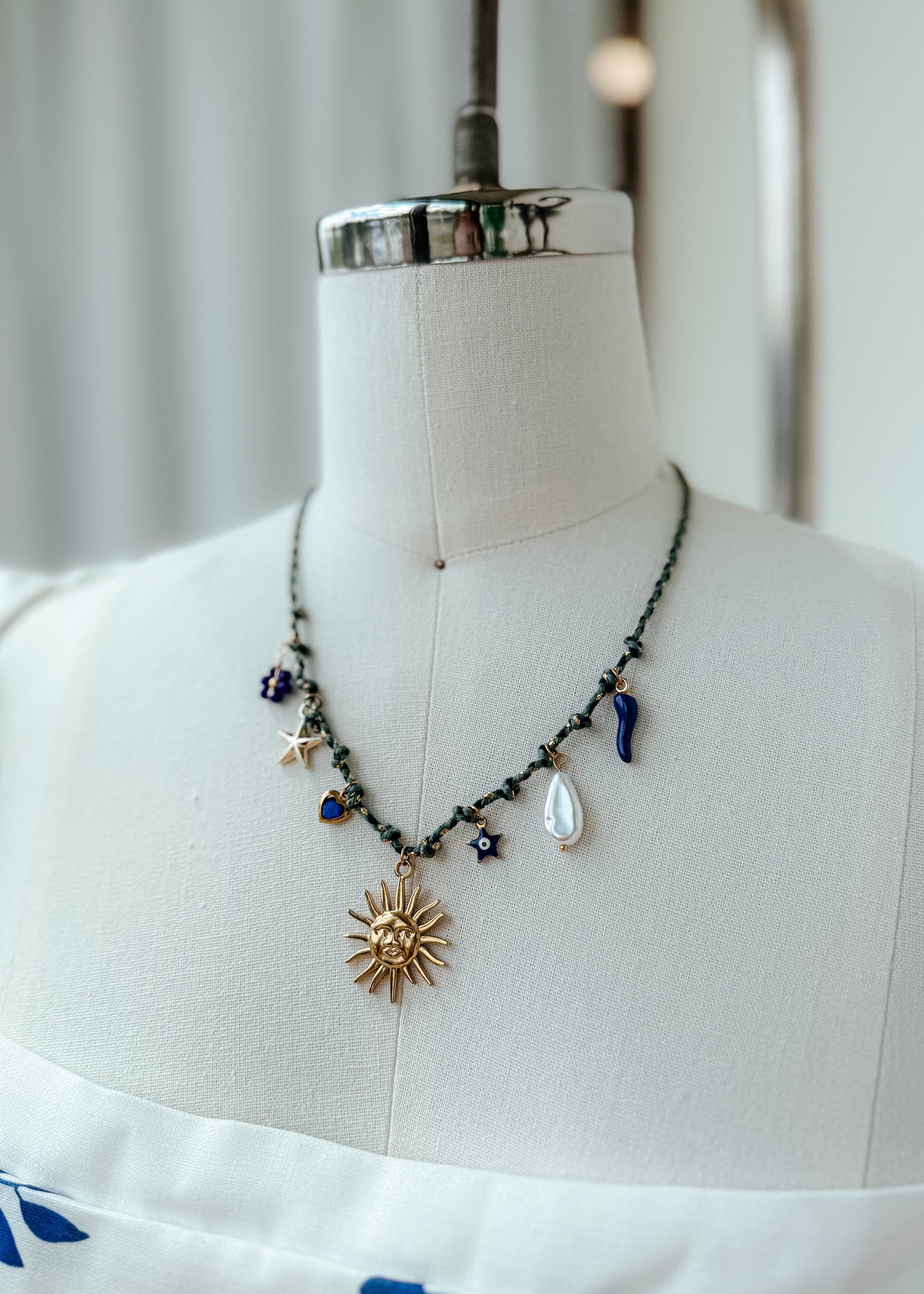 Coastal Cord Charm Necklace