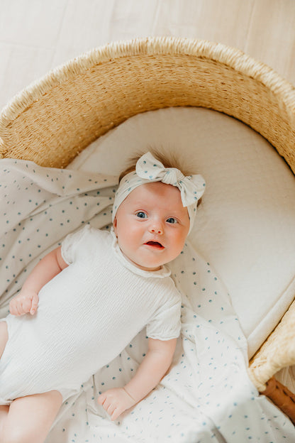 Knit Headband Bow - Haze