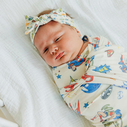 Knit Headband Bow - Justice League