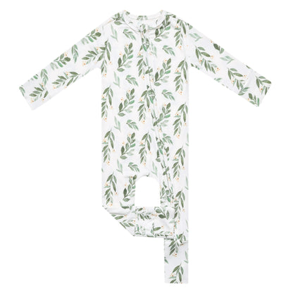 Convertible Zip-Up Footie Pajama - Fern