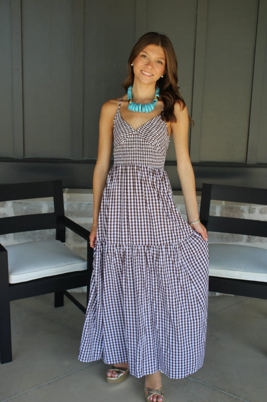 Liana Smocked Bodice Maxi Dress