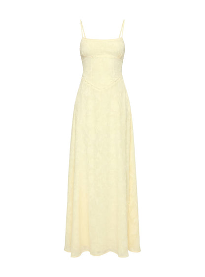 South Of France Maxi Dress Yellow