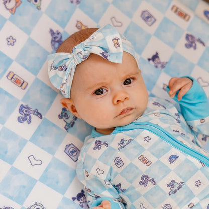 Knit Headband Bow - Monsters, Inc. Medley