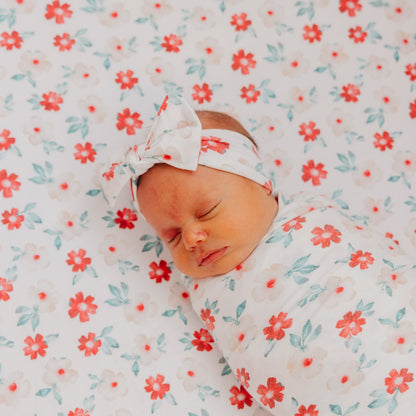 Knit Headband Bow - Noel