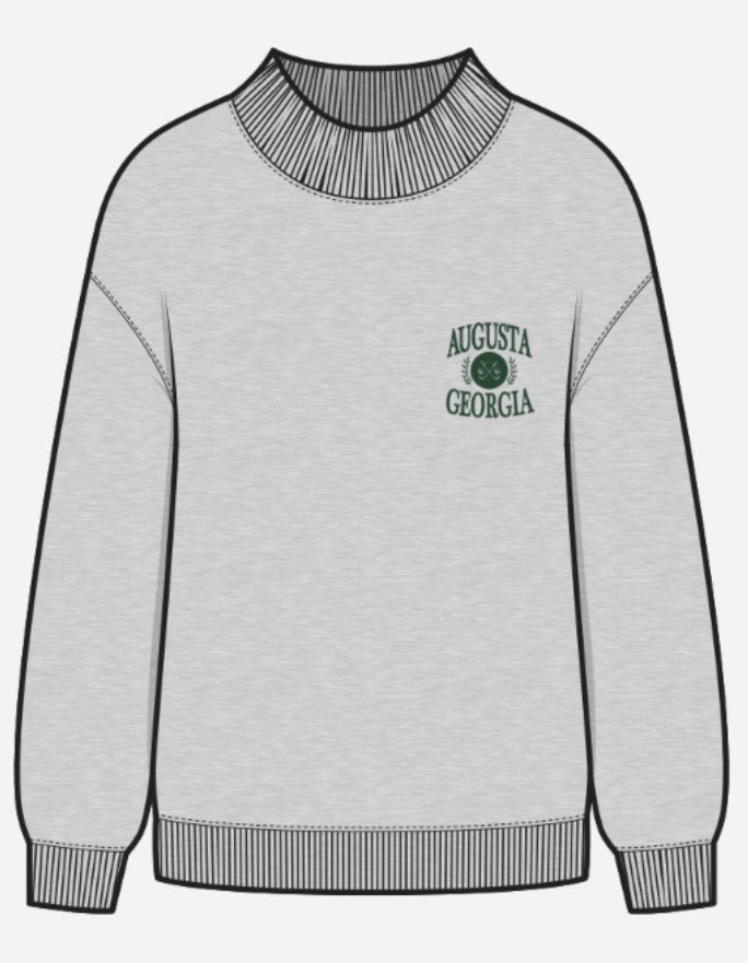Augusta Crest Mockneck Sweatshirt