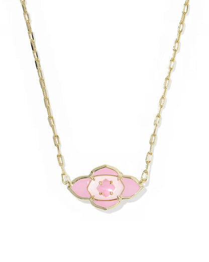 Abbie Medallion Short Pendant Necklace