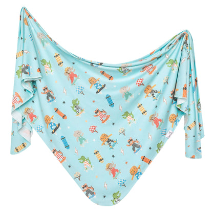 Knit Swaddle Blanket - Tanner
