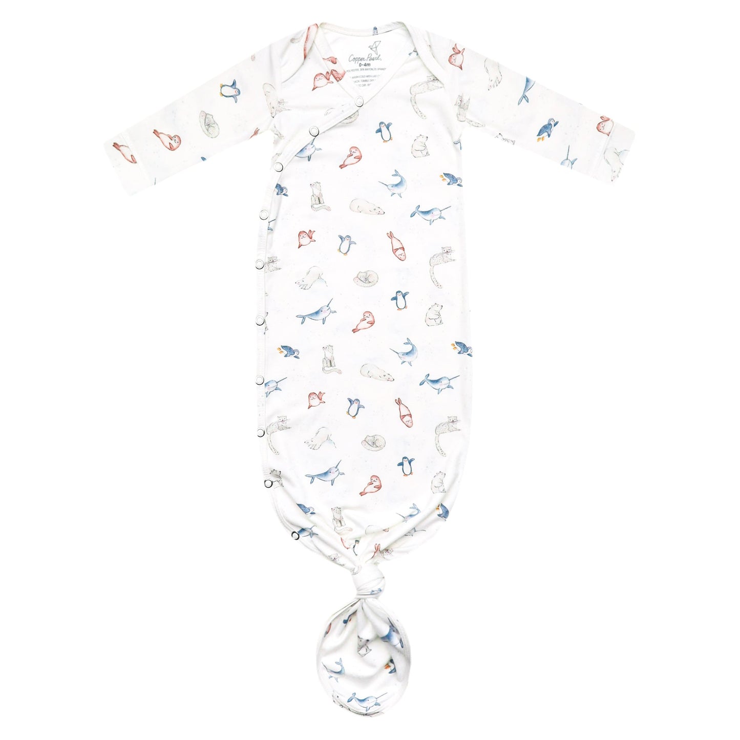 Newborn Knotted Gown - Arctic Wonder