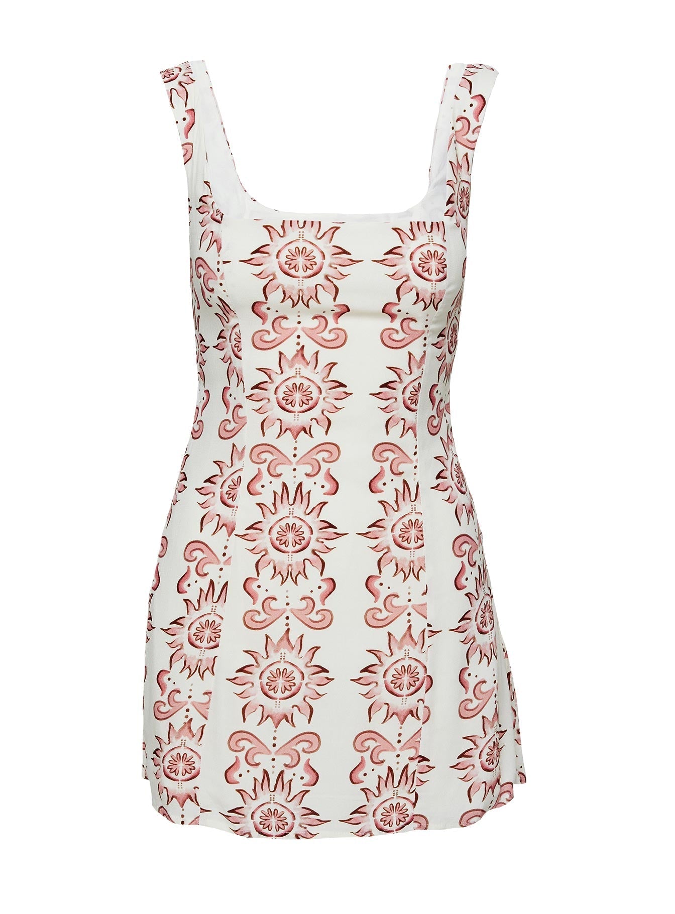 Maris Mini Dress Cream / Pink Petite