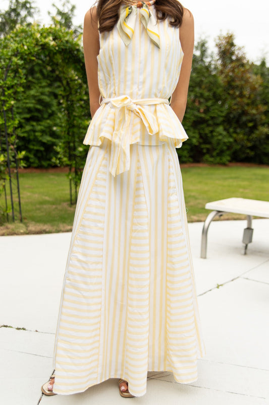 Annie Striped Maxi Skirt