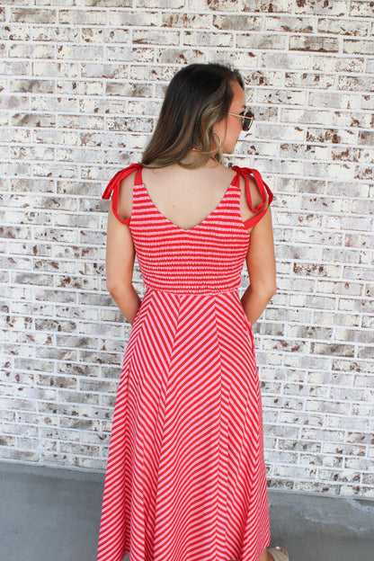 Juliette Chevron Dress