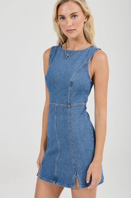 Carmen Denim Mini Dress