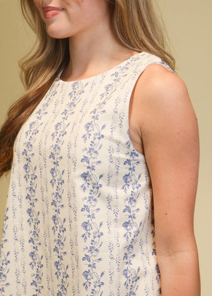 Karissa Vintage Floral Mini Dress
