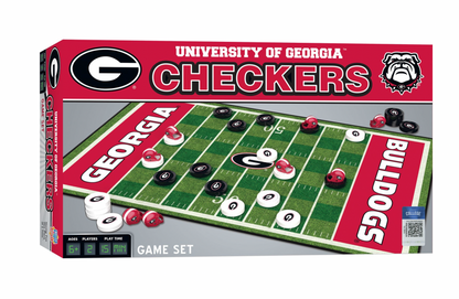 Georgia Bulldogs Checkers Board Game