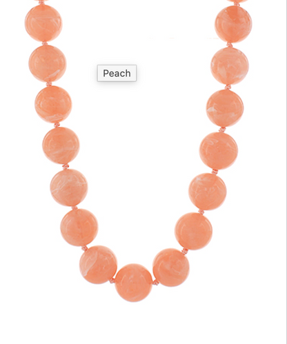 Josie Marbled Bead Necklace