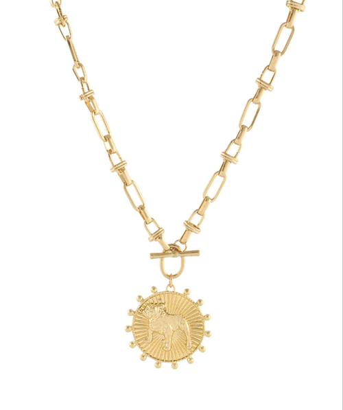 Gameday Bulldog Pendant Necklace