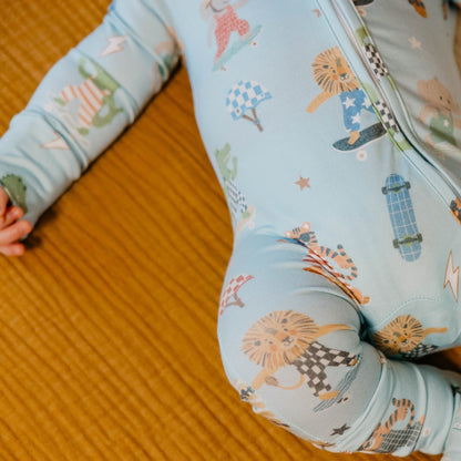 Convertible Zip-Up Footie Pajama - Tanner