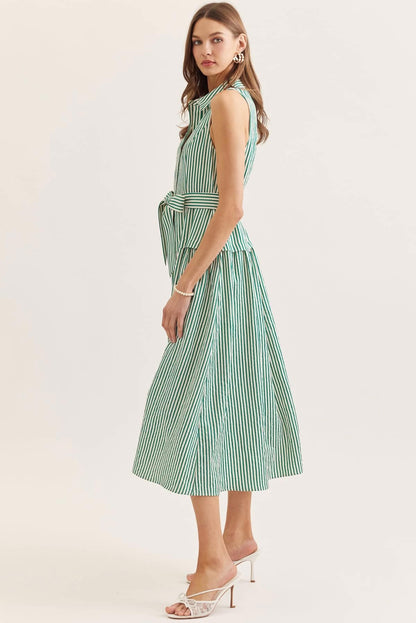 Margot Stripe Midi Dress