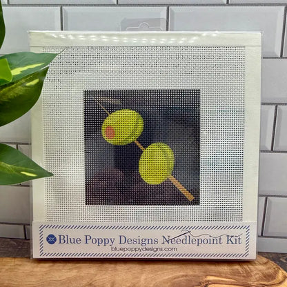 Blue Poppy Needlepoint Starter Kit